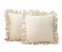 Imagem de KIT 02 CAPAS DE ALMOFADAS BABADO 40x40 - PREMIUM LUXO DECORAÇÃO