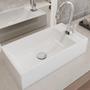 Imagem de Kit 02 Cubas de Apoio Retangular Para Banheiro Lavabo Roma C01 RL545W Branco - Lyam