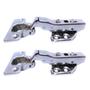 Imagem de Kit 02 Dobradiças Curva Inox Amortecedor Click Armários