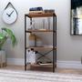 Imagem de Kit 02 Estantes Livreiro Baixa Multiuso Padova 60cm 4 Prateleiras Demolição - Desk Design