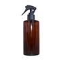 Imagem de Kit 02 Frascos Pet Cilíndrico Reto Borrifador Home Spray Ambar 500ml