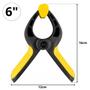Imagem de Kit 02 Grampos Com Mola Sargento Prendedor Para Marceneiro Multiuso 6"+ 02 Grampos 9"