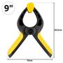 Imagem de Kit 02 Grampos Com Mola Sargento Prendedor Para Marceneiro Multiuso 6"+ 02 Grampos 9"