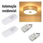 Imagem de Kit 02 interruptor Inteligente 3 vias sem fio para lâmpada led, lustre  c/ controle remoto 