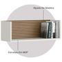 Imagem de Kit 02 Nichos Parede 14064 Off White Cristal Ripado Madeira Dmad