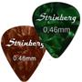 Kit 02 Paletas Palhetas Strinberg 0.46mm Violão Guitarra Imagem de Kit 02 Paletas Palhetas Strinberg 0.46mm Violão Guitarra