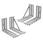 Imagem de Kit 02 Pares Frame Suporte Adaptador de Cabeceira Cama Box com Parafusos - Desk Design