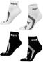 Imagem de Kit 02 Pares Meia Corrida Prime HUPI Preto e Branco 36-42