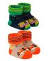 Imagem de Kit 02 Pares Meias Pantufa RAPOSA para Bebê Recém Nascido - Dalff