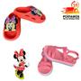 Imagem de Kit 02 Pares Sandália Rosa + Slide Vermelho Feminino Infantil Confortável