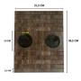 Imagem de Kit 02 Pçs Bandeja Esteira Braço Sofá Com Porta Copos Moderno Mdf Lulay Store