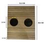 Imagem de Kit 02 Pçs Esteira Para Braço Sofá Flexível Com 2 Porta Copos Mdf Lulay Store