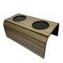 Imagem de Kit 02 Pçs Esteira Para Braço Sofá Flexível Com 2 Porta Copos Mdf Lulay Store
