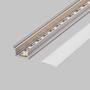 Imagem de Kit 02 Perfis de Aluminio Embutir 1Metro Led Branco Slim 17.2x14.4mm Moderno Para Sala de Estar IP20