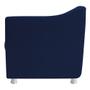 Imagem de kit 02 Poltrona Cadeira Decorativas Babel Suede Azul Marinho - KDAcanto Móveis