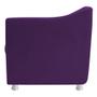 Imagem de kit 02 Poltrona Cadeira Decorativas Babel Suede Roxo - KDAcanto Móveis