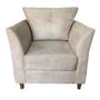 Imagem de Kit 02 Poltrona Cadeira Sofá Decorativa Isis Sala Estar Salão Beleza Bege - Dl Decor