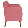 Imagem de Kit 02 Poltrona Decorativa Emília Suede Rose - D'Rossi