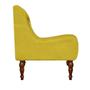 Imagem de Kit 02 Poltrona Decorativa Maia Suede Amarelo - D'Rossi