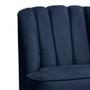 Imagem de Kit 02 Poltronas Cadeira Carlita Classic Luxo Para Escritório Sala Suede Azul Marinho - Ahazzo Móveis