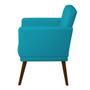 Imagem de Kit 02 Poltronas Cadeira Decorativa Resistente Confortável Direto da Fábrica para Clinica Recepção Hotel Nina Glamour