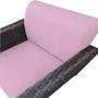 Imagem de Kit 02 Poltronas Chanel Braça Tramada Pés Palito Suede Rosa Bebê - D'Classe Decor