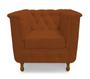 Imagem de Kit 02 Poltronas Chesterfield Retro Capitonê Suede Terracota - Meu Lar Decorações de Ambientes