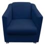 Imagem de Kit 02 Poltronas Decorativa Bia Suede Azul Marinho