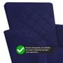 Imagem de Kit 02 Poltronas Decorativa Maitê Suede Azul Marinho quarto - 2M Decor