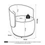 Imagem de Kit 02 Poltronas Decorativas Aisha Orgânica Bouclê Bege - Desk Design