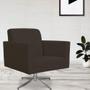 Imagem de Kit 02 Poltronas Decorativas Base Giratória Para Sala de Estar Helô L02 Suede Marrom - Lyam Decor