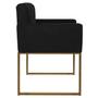 Imagem de Kit 02 Poltronas Decorativas Bellinha Base de Ferro Dourado Corano - Amarena Móveis