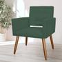 Imagem de Kit 02 Poltronas Decorativas Camila Pés Palito Suede Verde - DS Estofados