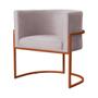 Imagem de Kit 02 Poltronas Decorativas Luana Base em Metal Bronze Veludo - MALTA DECOR