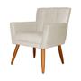 Imagem de Kit 02 Poltronas Decorativas Onix Suede Bege - SA Móveis
