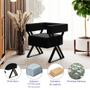 Imagem de Kit 02 Poltronas Decorativas Sala de Estar Miralys Pés de Ferro Veludo Preto - Desk Design