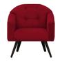 Imagem de Kit 02 Poltronas Estrela Premium Suede Vermelho - Meu Lar Decorações