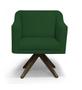 Imagem de Kit 02 Poltronas Gabriela Suede Verde Base Giratória - Meu Lar Decorações