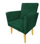 Imagem de Kit 02 Poltronas Maitê Suede Verde para quarto