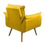 Imagem de Kit 02 Poltronas Opala Decorativa Recepção Pés Palito Amarelo