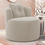 Imagem de Kit 02 Poltronas Orgânicas Living Bob com 01 Almofada Bouclê Bege - Abmaza