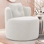 Imagem de Kit 02 Poltronas Orgânicas Living Bob com 01 Almofada Bouclê Off White - Desk Design