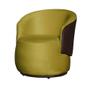 Imagem de Kit 02 Poltronas Orgânico Design Confortável Beatriz Tecido Veludo Com Composê em material sintético Marrom