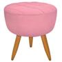 Imagem de Kit 02 Poltronas + Puff Maitê Suede Rosa para escritório