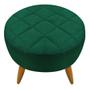 Imagem de Kit 02 Poltronas + Puff Maitê Suede Verde para Decoração - 2M Decor