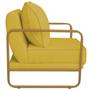 Imagem de Kit 02 Poltronas Sevilha Base de Ferro Dourado Suede - ADJ Decor