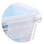 Imagem de Kit 02 Potes Herméticos 370ml Tampa Com Trava Retangular