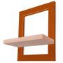 Imagem de Kit 02 Prateleiras Quadro Nicho de Parede Decorativo Sintra em Aço e MDP - Cobre e Jade