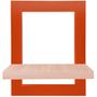Imagem de Kit 02 Prateleiras Quadro Nicho de Parede Decorativo Sintra em Aço e MDP - Cobre e Jade