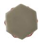 Imagem de Kit 02 Puffs Aramado Bronze Assento Hexagonal Suede Nude - DS Estofados